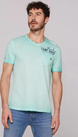 CAMP DAVID V-Shirt, mit offenen Kanten