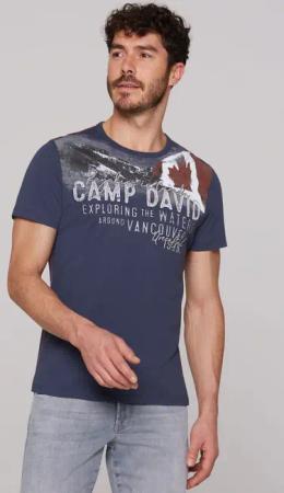 CAMP DAVID Rundhalsshirt, aus Baumwolle