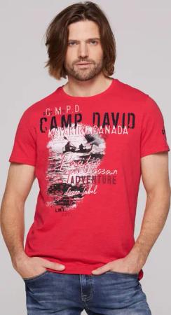 CAMP DAVID Rundhalsshirt, aus Baumwolle