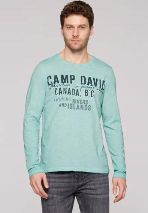 CAMP DAVID Rundhalsshirt, aus Baumwolle