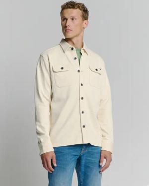 NO EXCESS Langarmhemd "No Excess Sweat Overshirt mit Knopfverschluss"