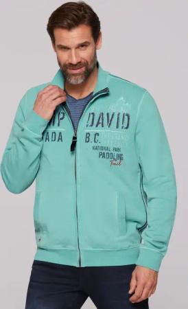 CAMP DAVID Sweatjacke, mit Stehkragen