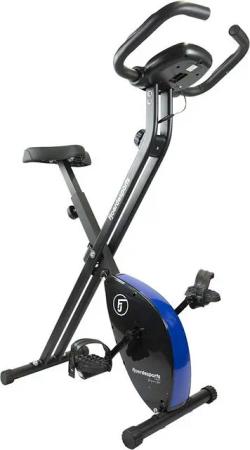 Fjoerdesports Heimtrainer Faltbarer Heimtrainer mit LCD Display Hometrainer Fitnessfahrrad (Maximales Benutzergewicht 110 Kg inkl. verstellbaren Sitz, klappbarer Hometrainer, inklusive Pulsmessung, maximales Benutzergerwicht 110 kg, Fitness Bike, Senioren