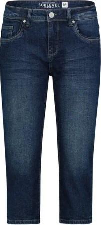 SUBLEVEL Caprijeans Sommerhose Damen Capri Jeans Stretch-Jeans