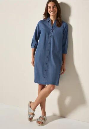 Cecil Damen Kleid im Jeanslook in Blau, Gr: XL