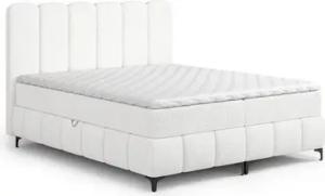 Fun Möbel Boxbett Schlafzimmerbett FUN ALEGRA in Stoff Prime (Gepolstertes Kopfteil, inkl. Bettkasten), inkl. Topper