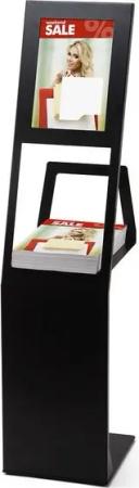 Showdown Displays Stehsammler Katalogständer Slim - Aluminium - Silber