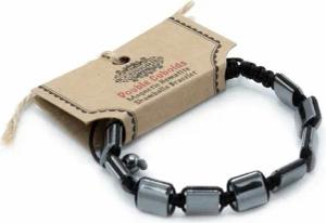 Bali-Homedecor Armband Magnetisches Hämatit-Shamballa-Armband - Doppelte Quader