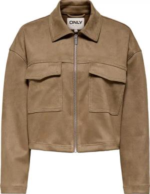 ONLY Jacke aus Kunstleder Stina 15351260 Braun Regular Fit