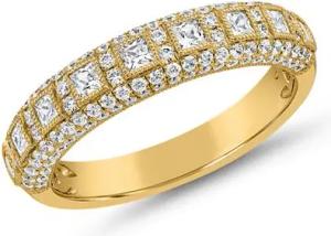 Lab-grown Diamantring für Damen aus Gelbgold