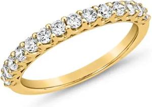 Goldener Ring für Damen aus Gelbgold mit Diamanten