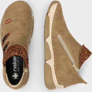 Stiefelette mit Reißverschluss - stein - Gr. 39 von Goldner Fashion