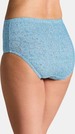 Baumwoll-Taillenslip im Mehrfachpack - grau / hellblau / weiß - Gr. 52 von Goldner Fashion