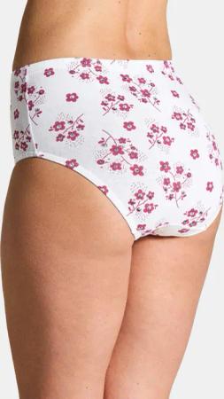 Baumwoll-Taillenslip im Mehrfachpack - weiß / pink - Gr. 48 von Goldner Fashion