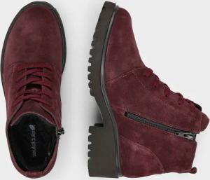 Schnürstiefelette - bordeaux - Gr. 41,5 von Goldner Fashion