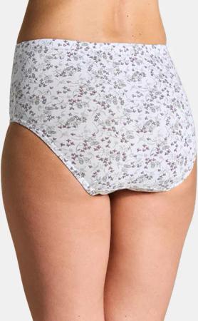 Baumwoll-Taillenslip im Mehrfachpack - weiß / lila - Gr. 40 von Goldner Fashion