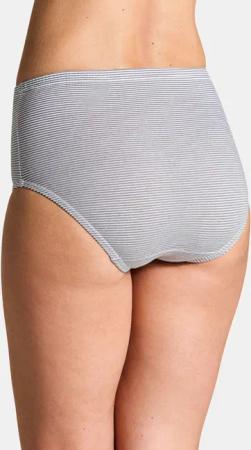 Baumwoll-Taillenslip im Mehrfachpack - schwarz / anthrazit / grau - Gr. 36 von Goldner Fashion