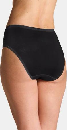 Baumwoll-Taillenslip im Mehrfachpack - schwarz - Gr. 40 von Goldner Fashion