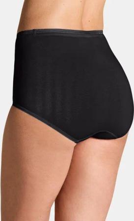 Baumwoll-Pagenschlüpfer im Doppelpack - schwarz - Gr. 42 von Goldner Fashion