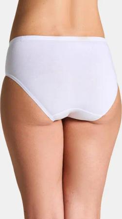 Baumwoll-Taillenslip mit Elasthan im 2er-Pack - weiß - Gr. 38 von Goldner Fashion