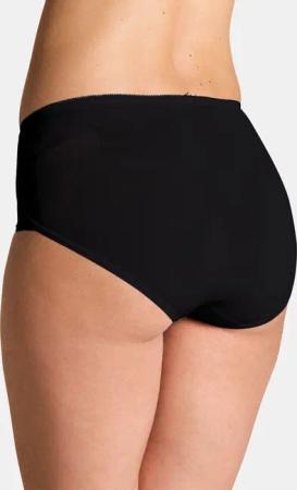 Taillenslip mit elegantem Spitzeneinsatz im Mehrfachpack - schwarz - Gr. 46 von Goldner Fashion