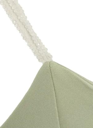 Staud - One-shoulder dress 'Elodie' - Größe US 4 - grün
