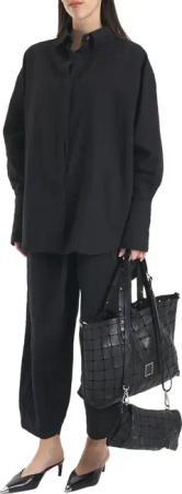Thom Krom - Linen blend oversize shirt - Größe M - schwarz