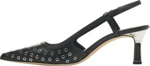 Michael Kors Hohe Schuhe - Mid slings with studs 'Alora' - Gr. US_9 - in Schwarz - für Damen