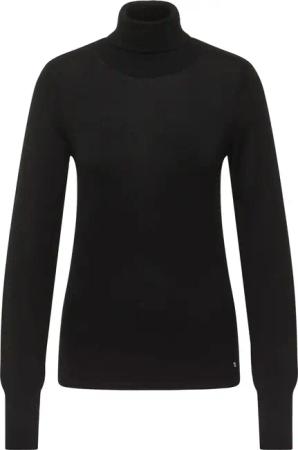 Mustang Damen Langarmpullover Strickpullover schwarz