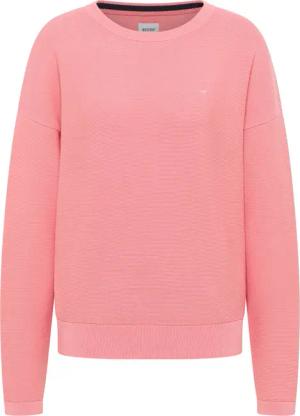 Mustang Damen Langarmpullover Style Marble rosa