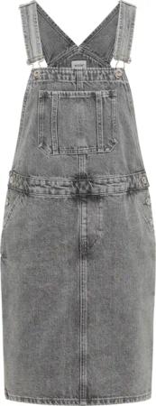 Mustang Damen Minikleid Style Nevada Dungaree hellgrau