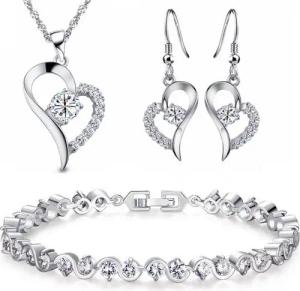 Kim Johanson Schmuckset Alexandra (4-tlg), mit Halskette, Ohrringe und Armband