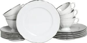 CreaTable Kaffeeservice Maria Theresia, KaffeeService 18-tlg (18-tlg), 6 Personen, Porzellan, Traditionelle Porzellanform