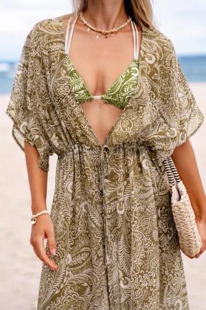 Earthy Mood Paisley Überwurf Kimono