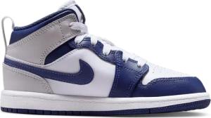 Jordan Aj1 Mid Kinder Sneaker - Weiß - Größe 31 - Leder