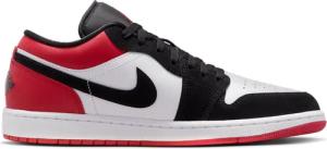 Jordan 1 Low Herren Sneaker - Weiß - Größe 42 - Leder