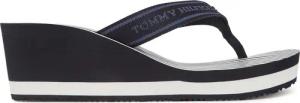 Tommy Hilfiger Zehentrenner Th Stripes Wedge Beach Sandal FW0FW08521 Blau