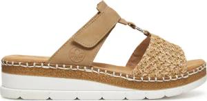 Rieker Pantoletten V1243-60 Beige
