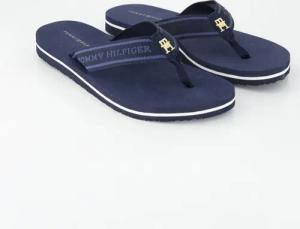 Tommy Hilfiger Schuhe - Hilfiger Webbing Beach Sandal Textil (Blau, Gr. 39)