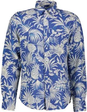 Gant Langarmhemd Herren Hemd aus Leinen Regular Untucked Fit (1-tlg)