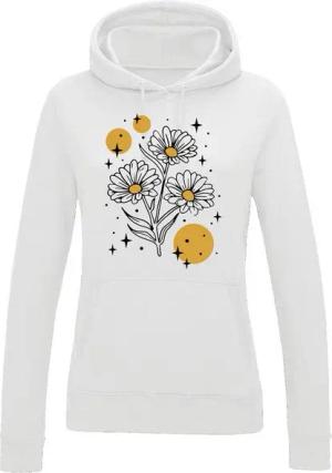 Youth Designz Kapuzenpullover Sparkling Flower Damen Hoodie Pullover mit fröhlichen Logo für Damen
