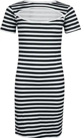 Kurzes Kleid für Damen schwarz/weiß "RED by EMP" von RED by EMP