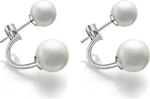 Kim Johanson Paar Ohrstecker Perle (2-tlg), 925 Silber