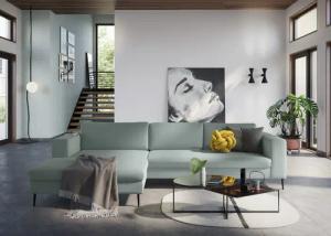 DOMO collection Ecksofa "Modica, zeitlos und elegant, L-Form", moderne Optik mit extrabreiter Recamiere, auch in Cord