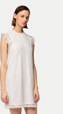 Pieces Kleid für den Alltag Olline 17146419 Weiß Regular Fit