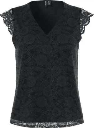 Pieces Bluse Olline 17154614 Schwarz Regular Fit