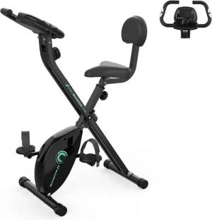 CITYSPORTS Speedbike GEARSTONE D2 Heimtrainer, fitnessbike Klapprad, Indoor-Cycling, Magnetoresistiv Klasse 8, mit LCD-Display, Pulsüberwachung