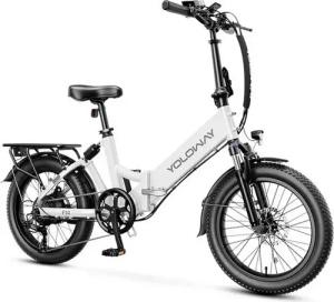 Vankel E-Bike Cityrad F10 3*20’’ Breitreifen, klappbarer E-Bike 36V 12,5Ah Akku, Fatbike, Shimano, Kettenschaltung, Heckmotor, 450 Wh, (mit Schutzbleche), Klapprad mit 7 Gang Shimano Schaltwerk, für Damen und Herren