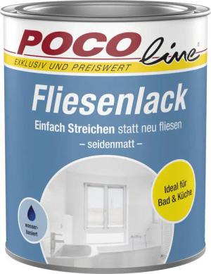 POCOline Fliesenlack Lichtgrau seidenmatt ca. 0,75 l