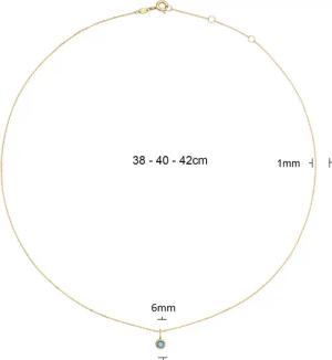 Jackie Gold Halskette - Grimaldi London 585 Gold Kette - Gr. unisize - in Gold - für Damen